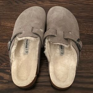 Grey Boston Suede Leather Birkenstocks never worn